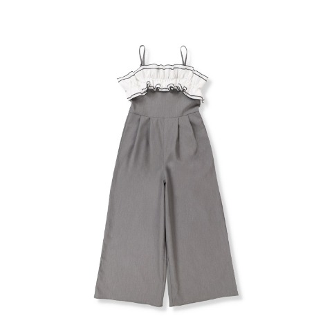 レディース　異素材使いオールインワン（mirror bae.）