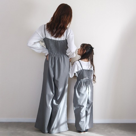 レディース　異素材使いオールインワン（mirror bae.）