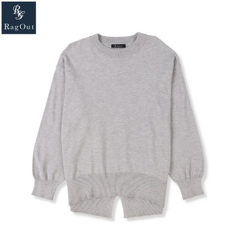 レディース　バックスリットニットプルオーバー（RagOut）