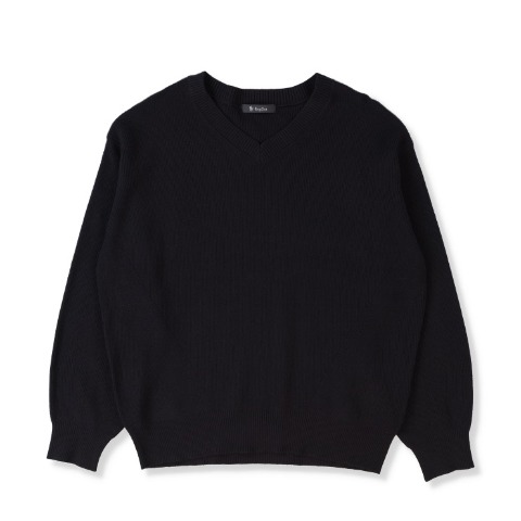 レディース【M～LL】　Vネックニットプルオーバー（RagOut）