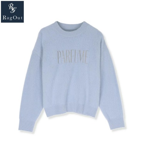 レディース　ロゴ使いシャギーニットプルオーバー（RagOut）