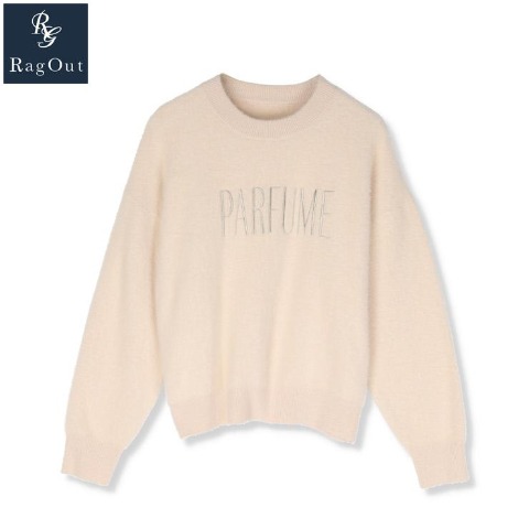 レディース　ロゴ使いシャギーニットプルオーバー（RagOut）