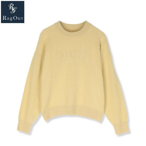 レディース　ロゴ使いシャギーニットプルオーバー（RagOut）