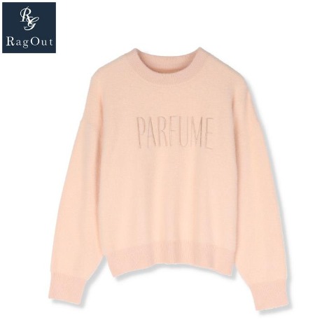 レディース　ロゴ使いシャギーニットプルオーバー（RagOut）