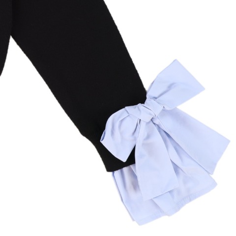 レディース　袖布帛切替ニットカーディガン（RagOut）