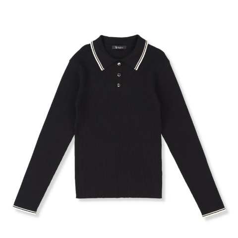 レディース　襟付ニットプルオーバー（RagOut）