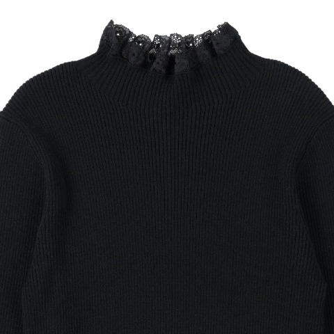 レディース　レース使いニットプルオーバー（RagOut）