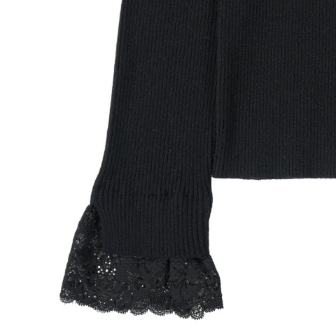 レディース　レース使いニットプルオーバー（RagOut）