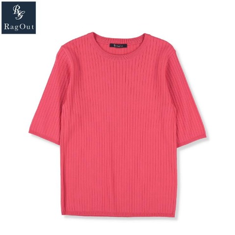 レディース　リブニットプルオーバー（RagOut）