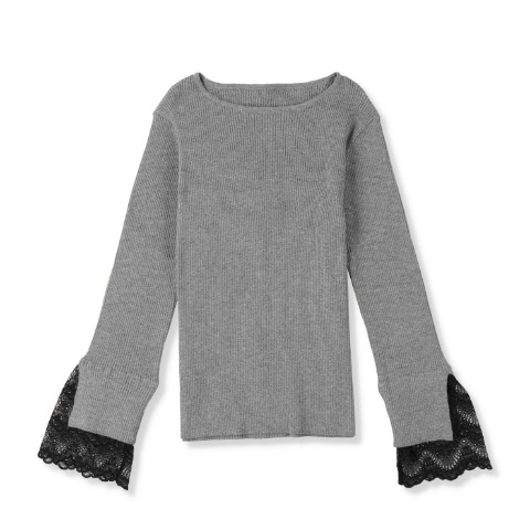 【新品タグき付】TO BE CHIC レース切替ニットプルオーバー 44 レディース 袖口レース切替ニットプルオーバー（RagOut） | アベイル