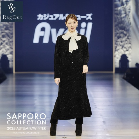 レディース　ラメニットカーディガン（RagOut）