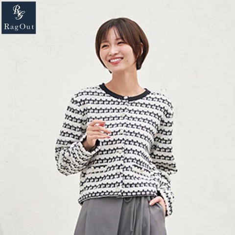 レディース　ニットカーディガン（RagOut）