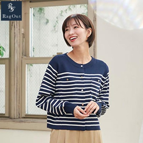 レディース　ニットカーディガン（RagOut）