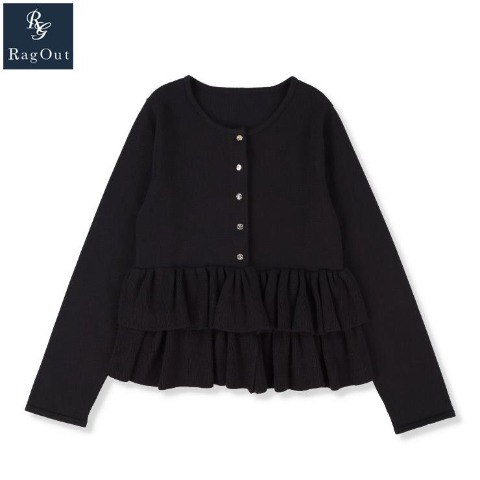 レディース　ティアードニットカーディガン（RagOut）