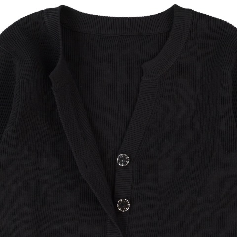 レディース　裾布帛切替ニットカーディガン（RagOut）