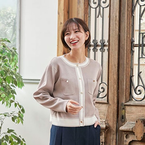 レディース　ニットカーディガン（RagOut）