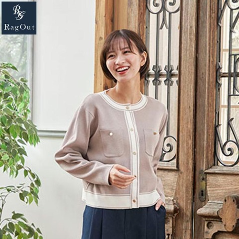 レディース　ニットカーディガン（RagOut）