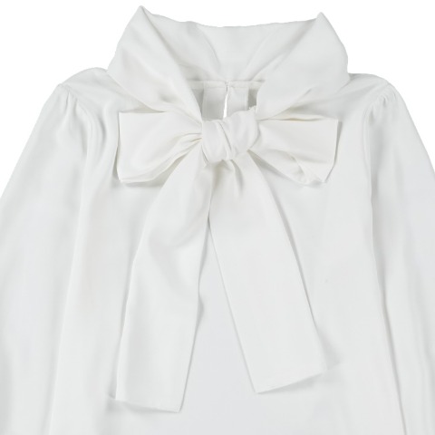 レディース　リボンタイ付ブラウス（Yukika×RagOut）