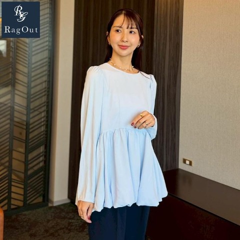 レディース　ペプラムブラウス（Ayumi×RagOut）