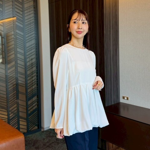 レディース　ペプラムブラウス（Ayumi×RagOut）