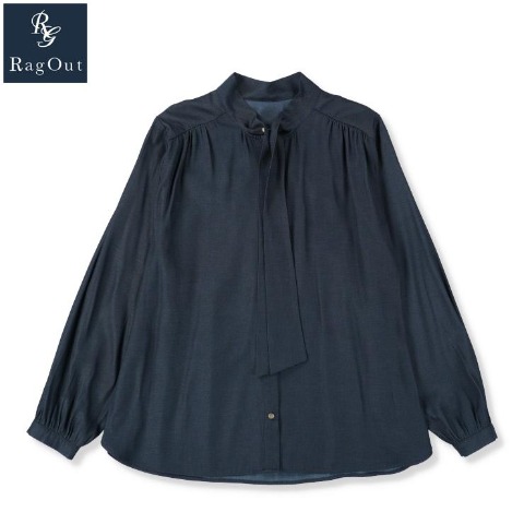 レディース　ボウタイブラウス（RagOut）