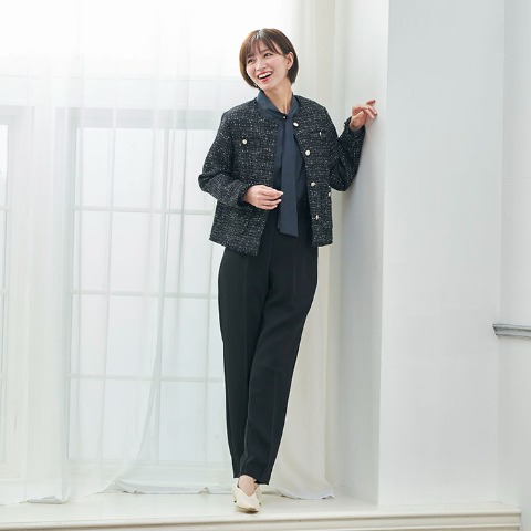 レディース　ボウタイブラウス（RagOut）