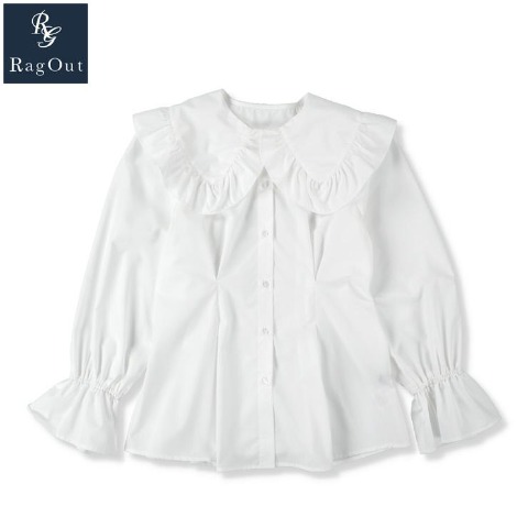 レディース　フリル使いブラウス（RagOut）