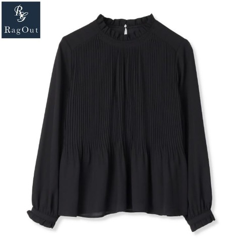 レディース【M～LL】　マルチファンクションプリーツブラウス（RagOut）