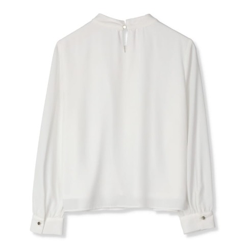 レディース【M～LL】　マルチファンクション配色ボウタイブラウス（RagOut）