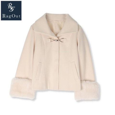 レディース　袖ファー使いジャケット（RagOut）