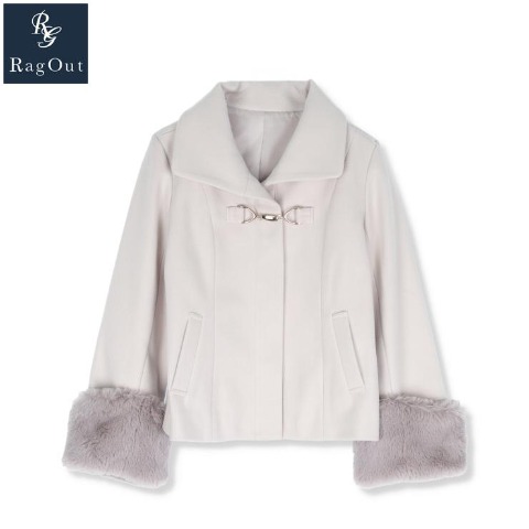 レディース　袖ファー使いジャケット（RagOut）