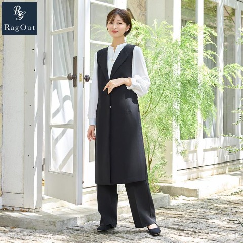 レディース　細見え美人ロングジレ（RagOut）