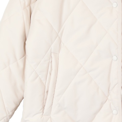 レディース　襟ファー切替キルトジャケット（RagOut）