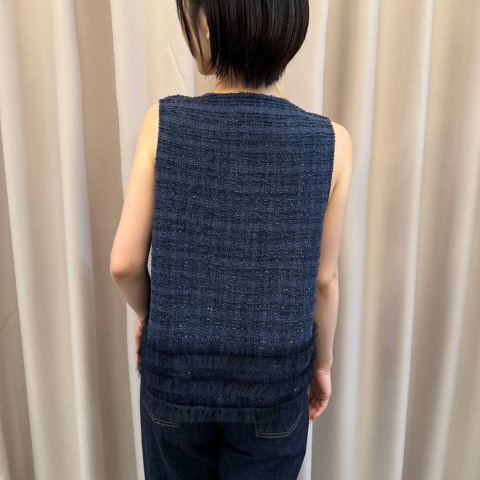 レディース　ラメチュール切替えベスト（RagOut）