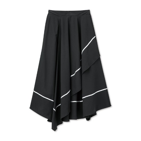 レディース　配色アシメスカート（RagOut）