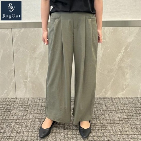 レディース　タックワイドパンツ（RagOut）