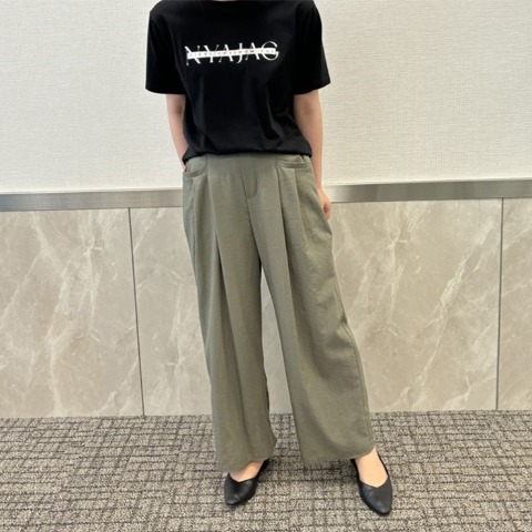 レディース　タックワイドパンツ（RagOut）