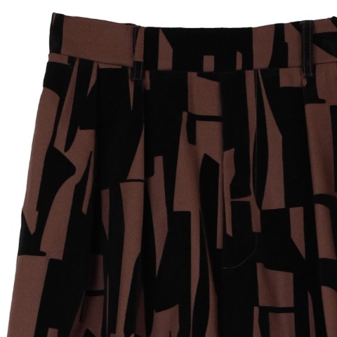 レディース　幾何学柄ワイドパンツ（RagOut）