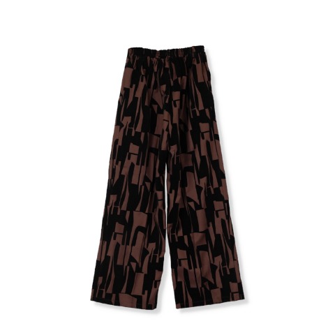 レディース　幾何学柄ワイドパンツ（RagOut）