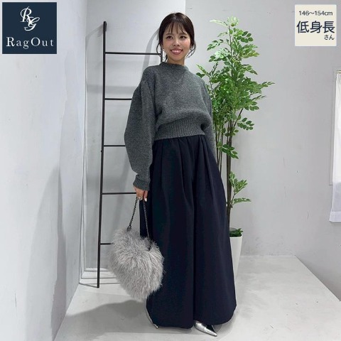 レディース【低身長】　ワイドパンツ（yurina×RagOut）