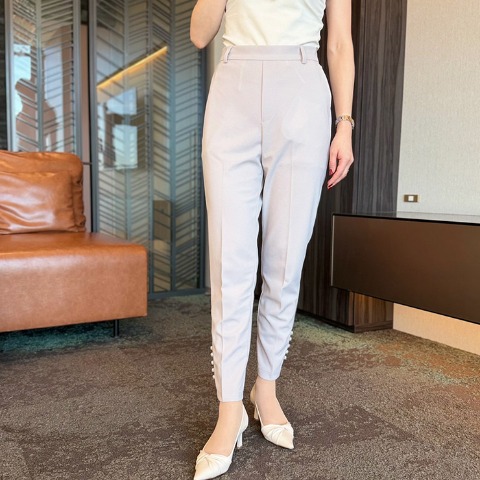 レディース　裾装飾使いテーパードパンツ（Hikari×RagOut）