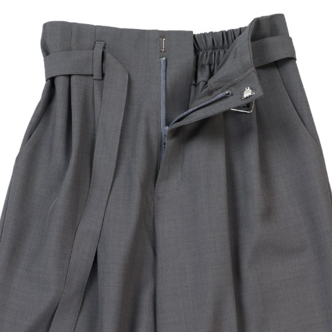 レディース　ベルト付きワイドパンツ（RagOut）