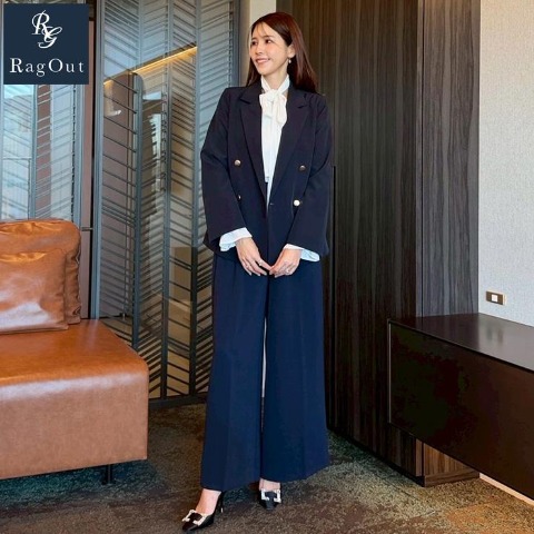 レディース　細見え美人ベルト付ワイドパンツ（Yukika×RagOut）