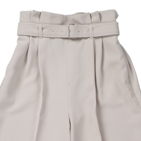 レディース　細見え美人ベルト付ワイドパンツ（Yukika×RagOut）