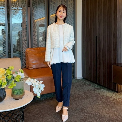 レディース　細見え美人テーパードパンツ（Ayumi×RagOut）