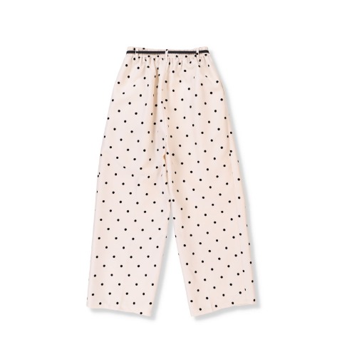 レディース　フロッキードット使いワイドパンツ（RagOut）