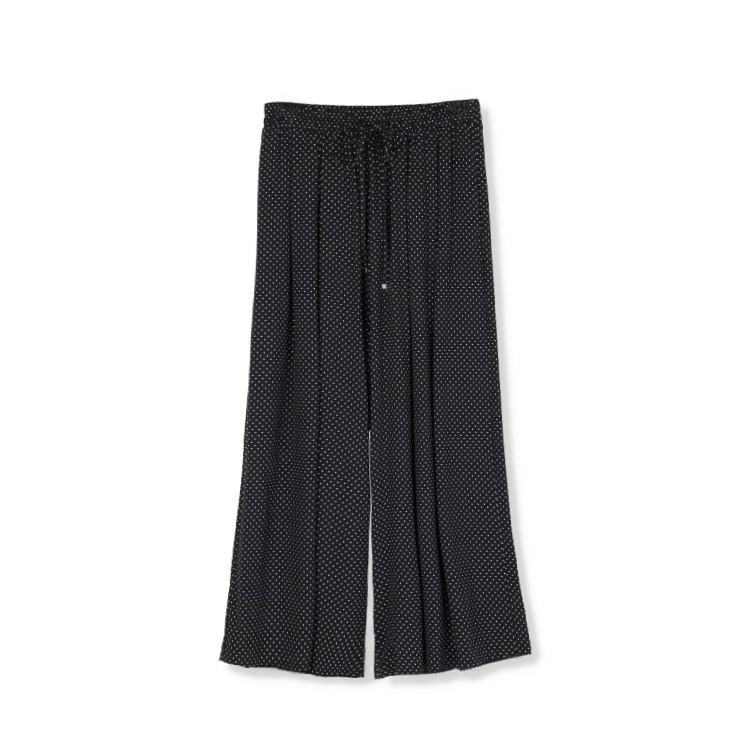 レディース【M～LL】 レーヨンドット柄ワイドパンツ（RagOut