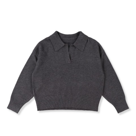 レディース　襟付きニットプルオーバー+スカートセット（RagOut）