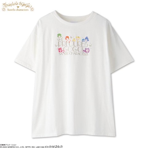 レディース　Tシャツ（Yes!プリキュア5 GoGo!×Sanrio characters）