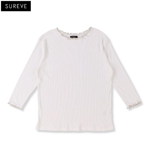 レディース　7分袖リブプルオーバー（SUREVE）
